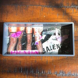 Poppin. Gray and Pink Decorative Tray